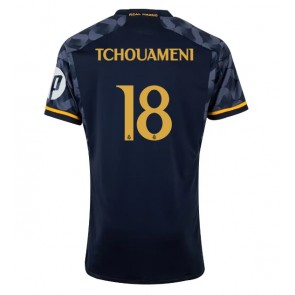 Real Madrid Aurelien Tchouameni #18 Replika Udebanetrøje 2023-24 Kortærmet